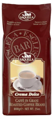 Produktbild von Saquella Caffè Crema Dolce – Selezione Esclusiva Bar – 1 kg Ganze Bohnen – 100% Arabica