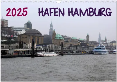 Produktbild von Hafen Hamburg 2025 (Wandkalender 2025 DIN A3 quer), CALVENDO Monatskalender