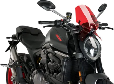 Obrázek produktu pro PUIG naked sport červená obrazovka ABE schválená pro Ducati