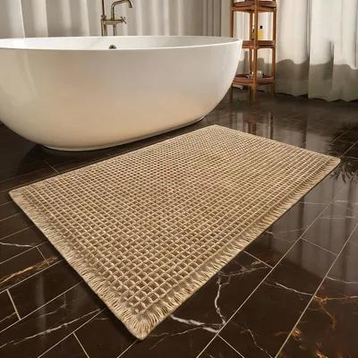 Productafbeelding van Antislip badmat, 50x80 cm, bruin