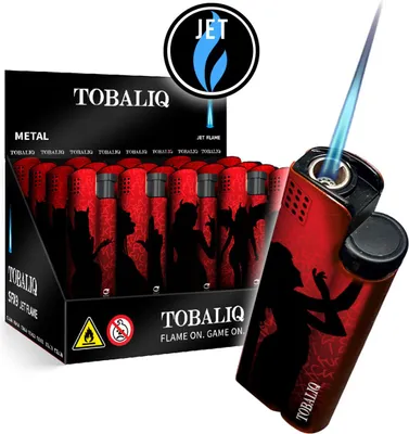Produktbild von TOBALIQ ALPFHA Metal Jet Feuerzeug „Devil Girl“, 25er Display