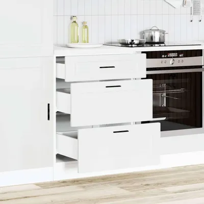 Zdjęcie produktu dla vidaXL Szafka kuchenna Porto biała materiał drewnopochodny