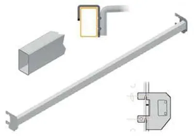 Obrázek produktu pro Univerzální chromovaná trubková tyč – 1330 mm