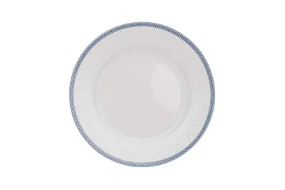 Obrázok produktu pre Thun 1794 Dezertný tanier, český porcelán, 19 cm, opál, biela čipka, modrý okraj, Thun