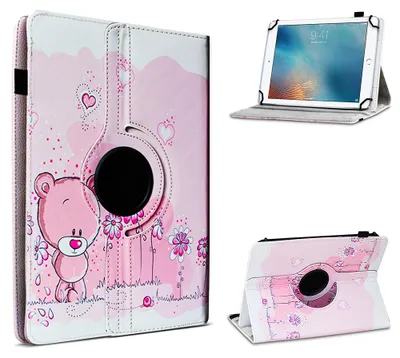 Produktbild von Tablet Hülle für Doogee U9 U10 U11 /Pro Tasche Schutzhülle Case 360 Grad DrehbarFarbe 360 Uni:Motiv 1