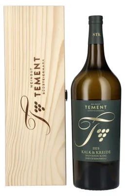 Produktbild von Tement Sauvignon Blanc Kalk & Kreide Südsteiermark DAC 2025 12% Vol. 1,5l in Holzkiste