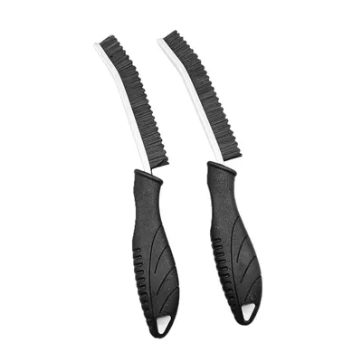 Produktbild von Fugenbürste mit langem Griff, 2er-Set, Reinigungsbürste  für Schwimmbecken, Wände, Duschen, Badezimmer, Fliesen, Küchen,  Toiletten