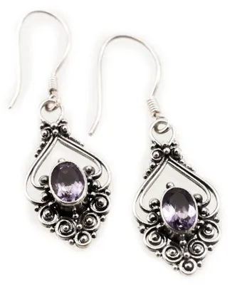 Produktbild von Ohrhänger, Ohrringe mit Amethyst Schmuck 925er Silber