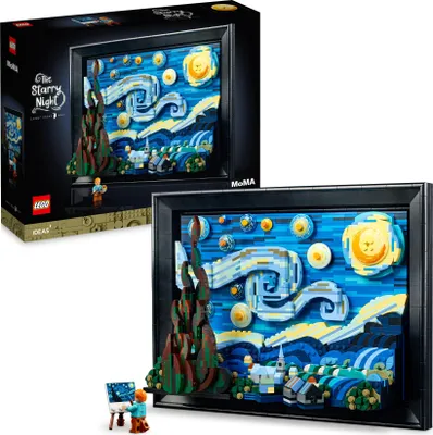 Obrázek produktu pro LEGO Ideas Vincent van Gogh – Hvězdná noc, Sada na stavění, 18 rok/roky, Plast, 2316 kusů, 2,99 kg