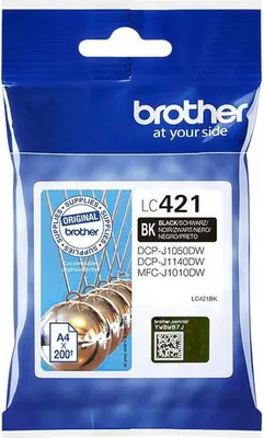 Immagine prodotto di Brother LC421 Cartuccia d'inchiostro originale nero (5 unità)
