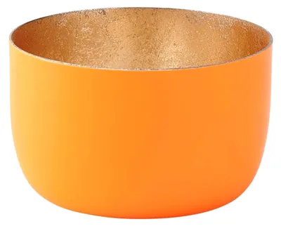 Produktbild von Windlicht Madras S, Teelichthalter, Kerzenhalter, Eisen, Neon Orange, 5 cm