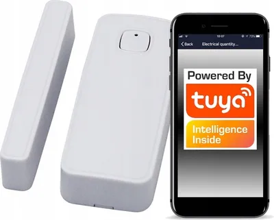 Produktbild von Tuya WiFi Türschloss-Sensor, Magnetkontakt, Zustandserkennung, 82x43x22mm