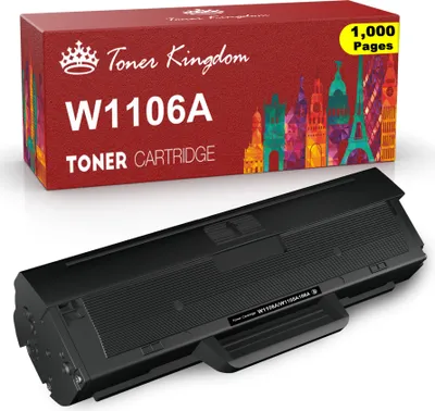 Produktbild von Kompatible Tonerkartusche als Ersatz für 106A W1106A für Laser 107a 107r 107w MFP 135a 135r 135w 135wg 137fnw 137fwg (1 Schwarz)