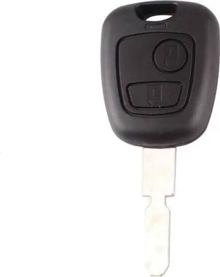 Produktbild von Schlüsselgehäuse mit Rohling 2 Tasten passend für Peugeot 107 207 207CC (PG26)