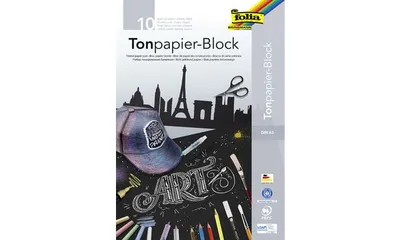 Produktbild von Folia Zeichen- & Bastelblock, Kunstpapier, 20 Blätter