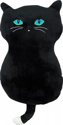 Produktbild von Kissen MikroElasthan Cat schwarz 50x30 cm