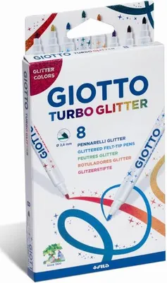 Image de GIOTTO Turbo Glitter - Etui 8 feutres