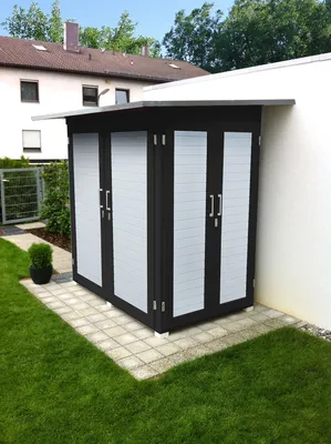 Produktbild von weka Garten [Q] Kompakt, anthrazit, Farbe:anthrazit, Dachform:Flachdach