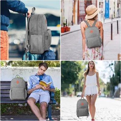 Image de Grand sac d'école et de voyage pour ordinateur portable 17,3 pouces