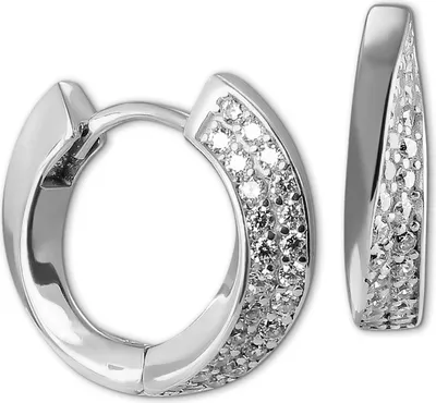 Produktbild von SilberDream Damen SilberDream Ohrringe silberfarben Creolen 925 Silber D2SDO4438W