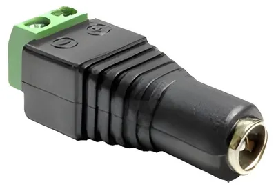 Zdjęcie produktu dla DeLOCK 65421, DC 2.1 x 5.5 mm, 2p, Czarny, Zielony, Srebrny