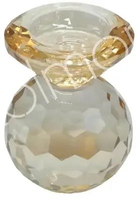 Image de Support-bougie LUNELLE, diamètre 7 x 9 cm, finition dorée