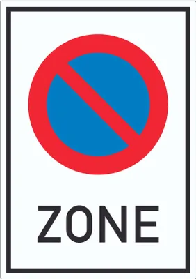 Produktbild von Beginn Eingeschränktes Haltverbot Aufkleber A3 (297x420mm)