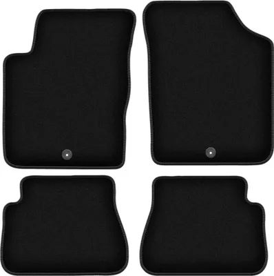 Immagine prodotto di Tappetini in velluto per Kia Picanto I (2003-2011, hatchback) neri, set 4 pz, con fissaggi