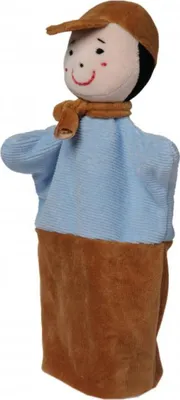 Produktbild von Märchenpuppe Junge Handpuppe aus Frottee, 28 cm, weich & robust, für Allergiker