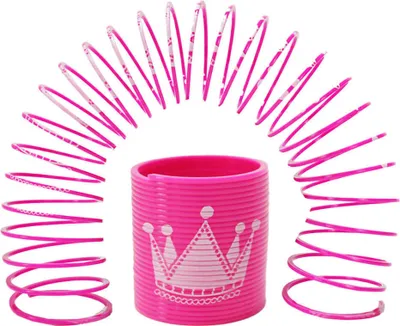 Produktbild von Kinder Spirale in pink mit Kronenmotiv - ca. 3 cm