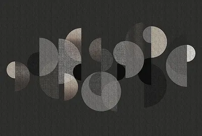 Produktbild von Tadessi Fototapete | Abstrakt | 4.00 m  x 2.70 m | Grau | Weiß | Wandbild | Digitaldruck