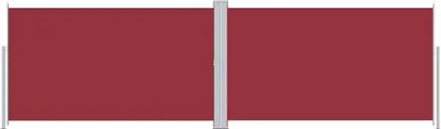 Obrázok produktu pre vidaXL Bočná výsuvná markíza červená 180x600 cm