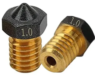 Zdjęcie produktu dla Części zamienne do drukarek 3D – Dysze do drukarek 3D – 2-częściowe dysze wulkaniczne 1,0 mm, do filamentu 1,75 mm, do drukarek Ender3 Pro/CR10/S