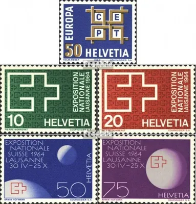 Produktbild von Briefmarken Schweiz 1963 Mi 781,782-785 (kompl.Ausg.) gestempelt Europa