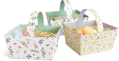 Produktbild von Henkelkörbchen Flower Time, 6er Set