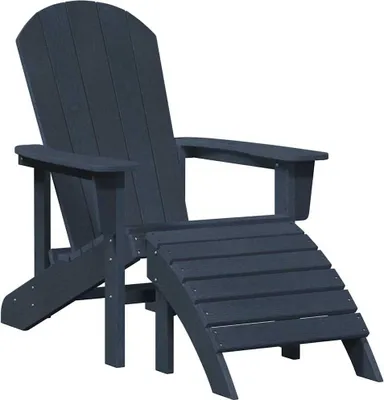 Immagine prodotto di vidaXL Sedia Adirondack blu navy 82 x 74 x 92 cm HDPE