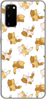 Produktbild von MuchoWow® Handyhülle Schutzhülle Hülle für Telefoonhoesje Samsung Galaxy S20 Muster - Katze - Kätzchen - Jungen - Mädchen - Kinder - Kind Silikon Softcase Handy Hülle - Bild
