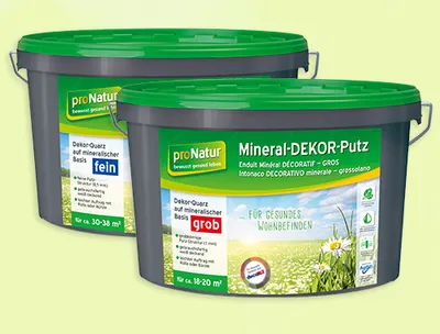 Produktbild von Pronatur Mineral Dekor-Putz 15 kg 0,5 mm fein weiß