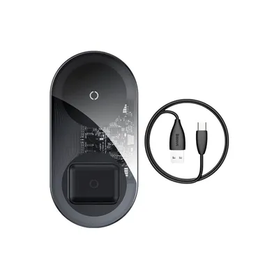 Obrázok produktu pre Bezdrtov nabjaka pre smartfny a slchadl AirPods , Baseus 18 W priehadn (WXJK-A01)