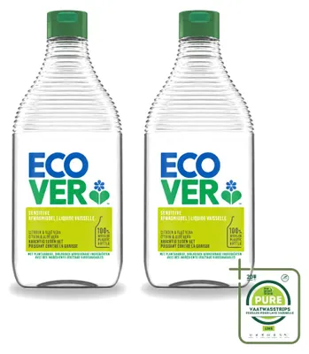 Produktbild von 2 x Ecover Spülmittel - Zitrone & Aloe Vera - 450 ml - Großpackung - 2 Stücke