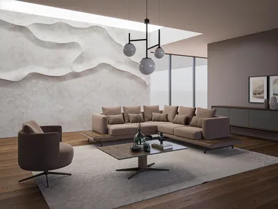 Zdjęcie produktu dla Designerskie meble do salonu luksusowa sofa narożna w kształcie litery L stolik kawowy