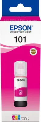 Obrázek produktu pro Epson 101 EcoTank Magenta ink bottle, Purpurová, Epson, 70 ml, Japonsko, 1 kusů, 58 mm