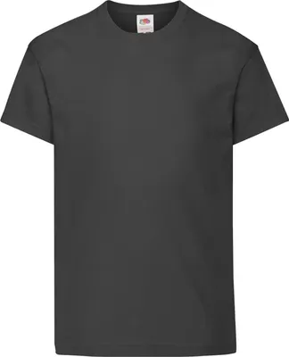 Produktbild von Fruit Of The Loom Kinder Original Kurzarm T-Shirt RW4728 (12-13 Jahre) (Schwarz)