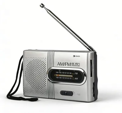 Productafbeelding van Draagbare AM/FM Miniradio met Hoofdtelefoonaansluiting