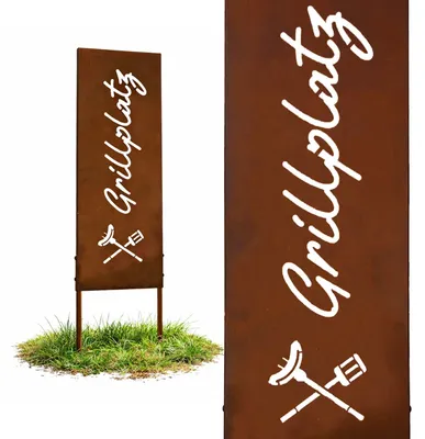 Produktbild von Gartenstecker mit Rostpatina - Wetterfestes Deko-Element