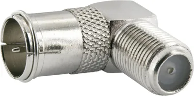 Produktbild von Schwaiger UEST9360 531, F-Typ, 90°, Silber, Sichtverpackung