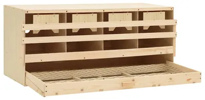 Produktbild von vidaXL 4er Legenest 106x40x45 cm Massivholz Kiefer
