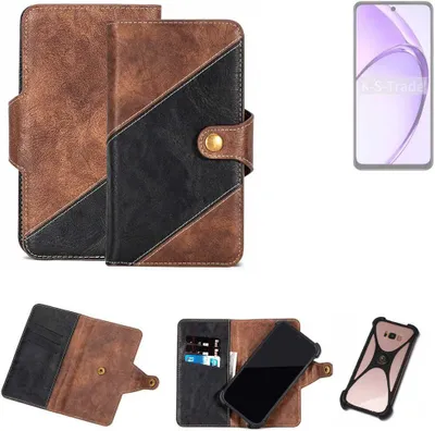 Produktbild von K-S-Trade Handyhülle Schutzhülle Bookstyle Case kompatibel mit Oppo A3x 5G CPH2681 Klapphülle Cover Hülle Schutztasche 1x