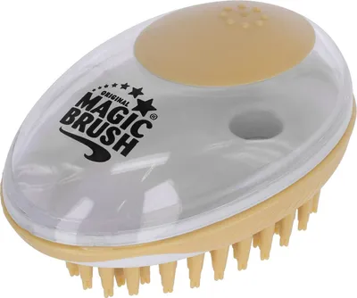 Produktbild von Kerbl MagicBrush Badebürste (zum Befüllen mit Shampoo, mit Spendertaste) 80134