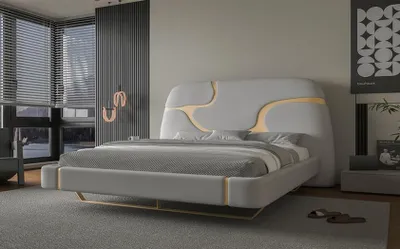 Produktbild von Modernes Funktionsbett Designer Doppelbett Schlafzimmer Betten